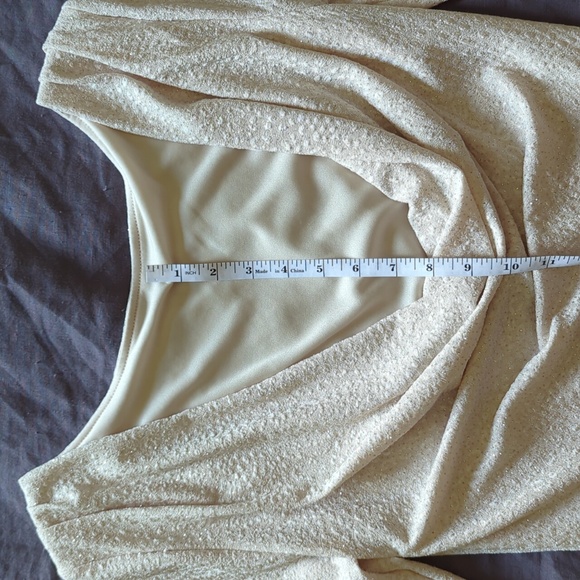 Off-white sparkling evening dress - Picture 8 of 8